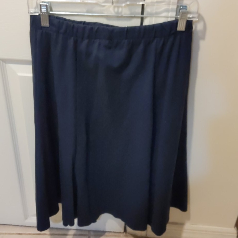 Navy A-line skirt